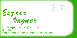 eszter vagner business card